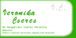 veronika cseres business card